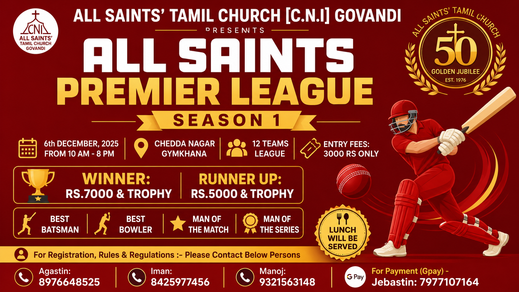 All Saints Premier League – Season 1 cover