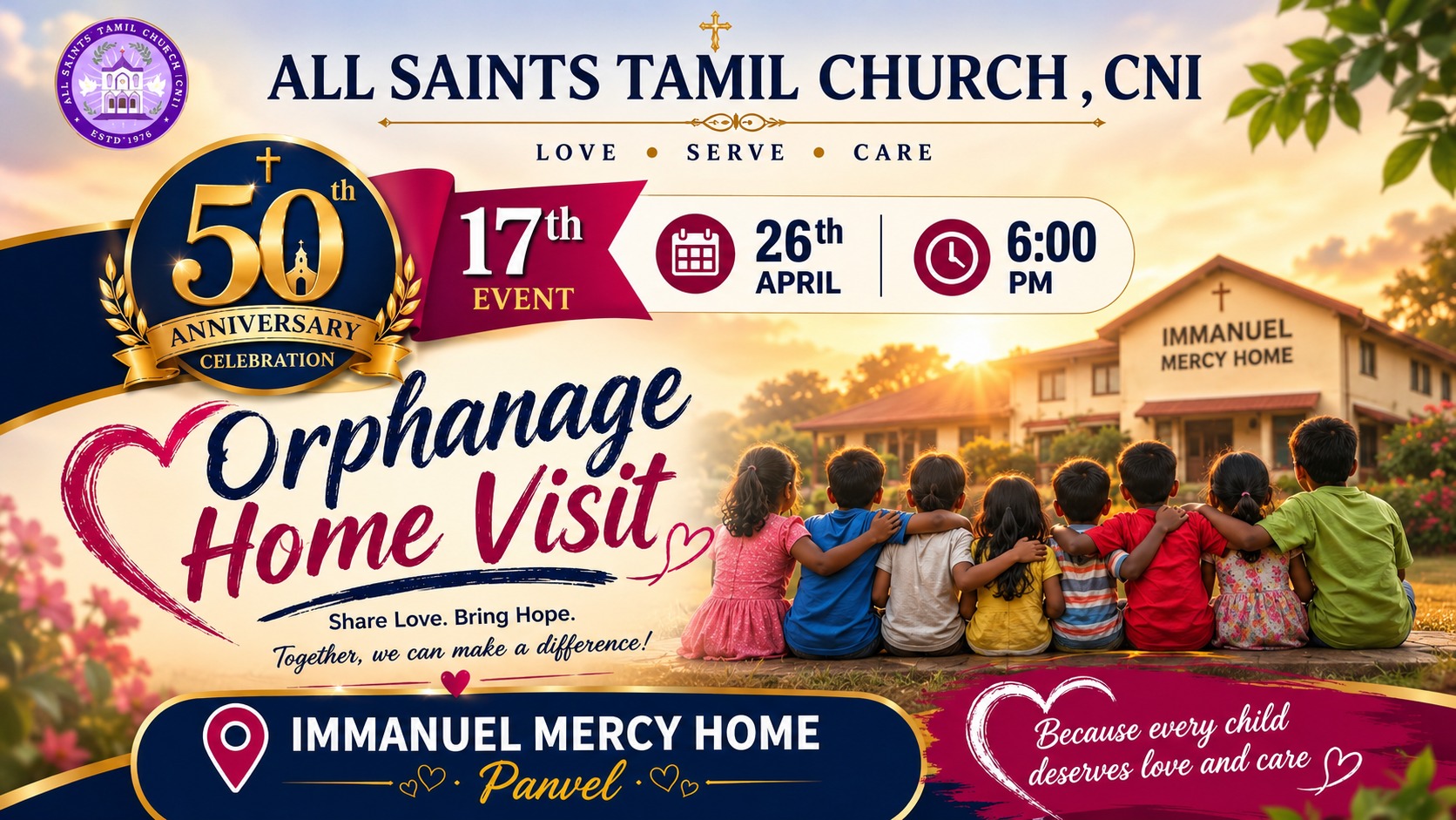 Orphanage Home Visit – Share Love, Bring Hope cover