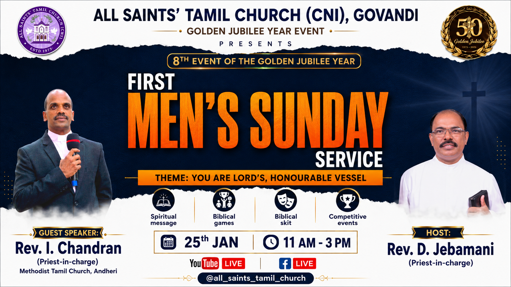 First Men’s Sunday Service cover