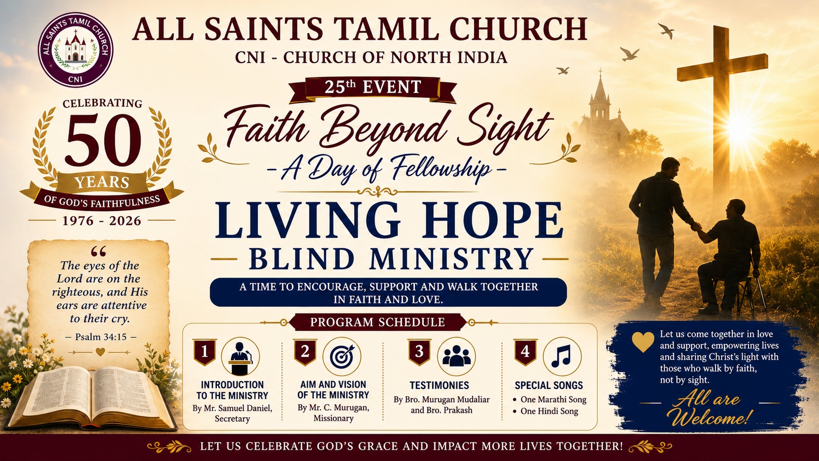 Faith Beyond Sight – A Day of Fellowship cover