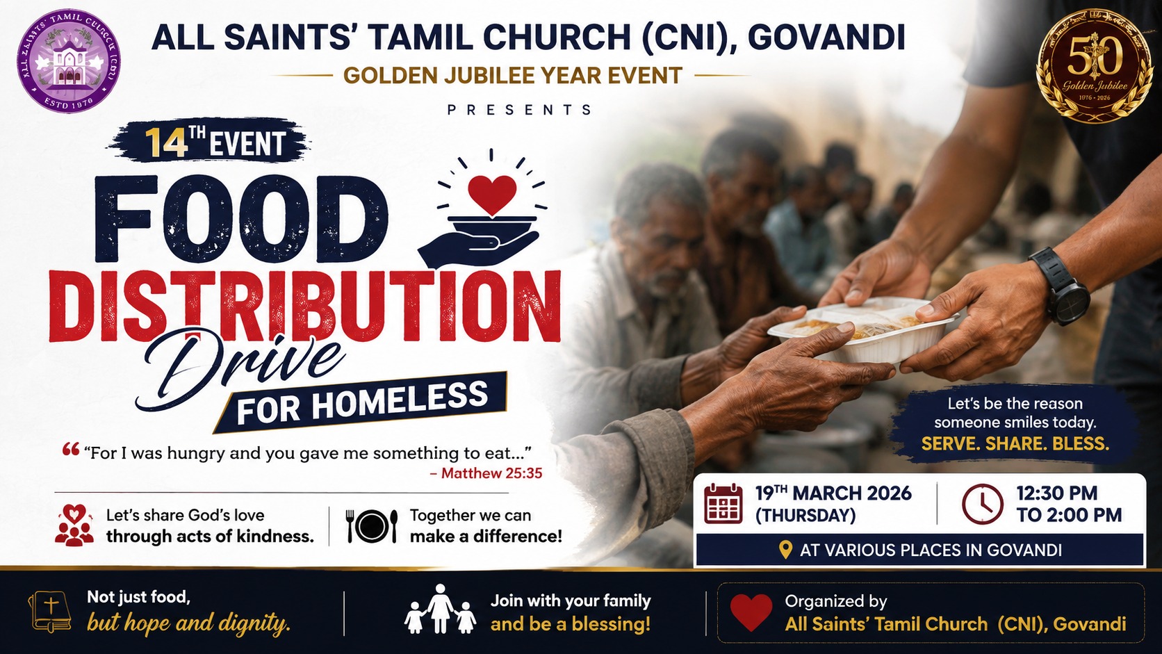 Food Distribution Drive for the Homeless cover